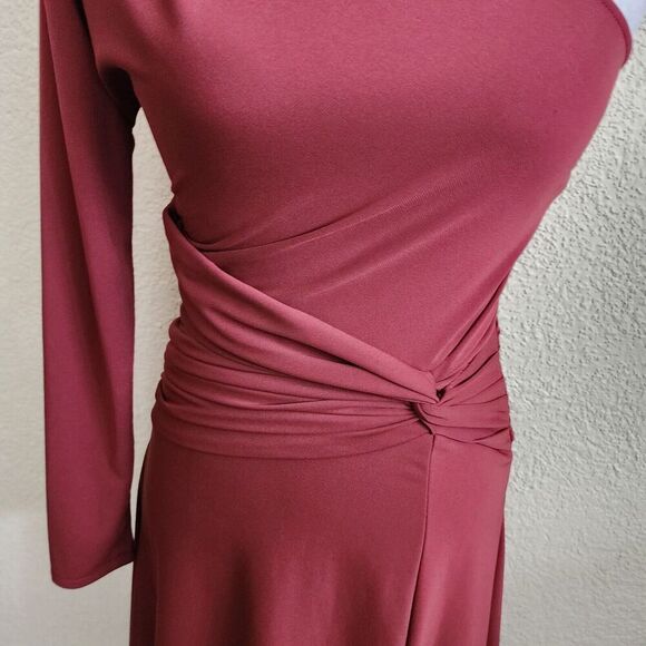 Tanya Taylor Off Shoulder “Wilona” Midi Dress Size 0 $595 Rust Brown valentines - Picture 4 of 12